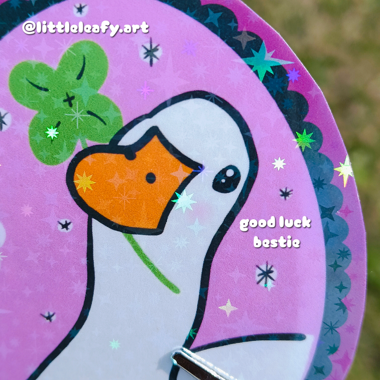 Lucky Duck | Holographic Stickers