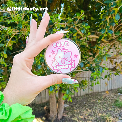 Cute And Anxious | Badge Pin