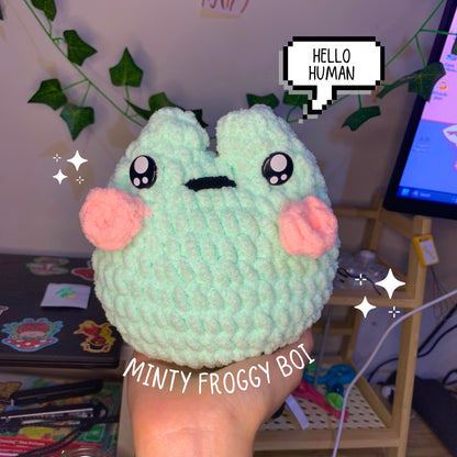 Minty Froggy Boi Plushie