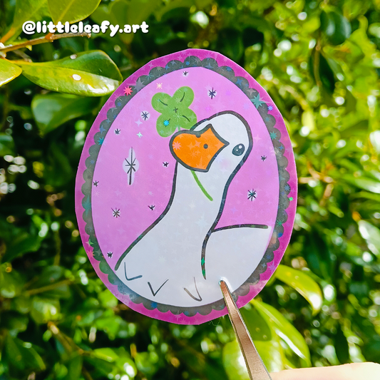 Lucky Duck | Holographic Stickers
