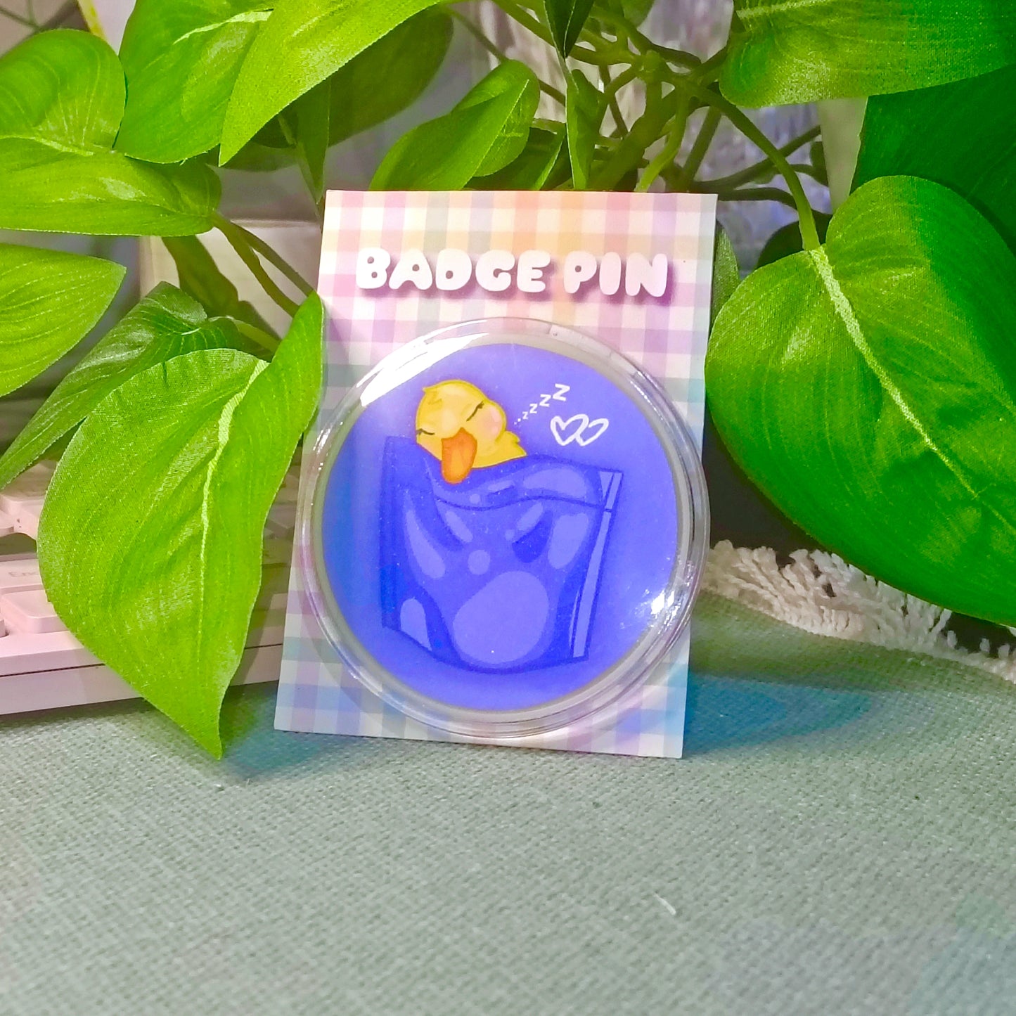 Sleepy Pocket Ducky | Badge Pin